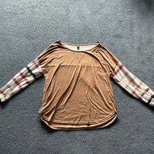 HXN Women's Multicolor Long Sleeve Blouse Size Large